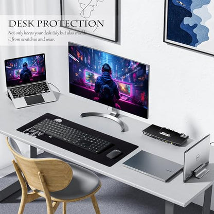 ALOANES Waterproof Gaming Mousepad Large Mouse Mat Non-Slip Rubber Base | Desk pad Keyboard Desk Mat for Computer, Office Home, Left Skeleton Mat Large(27.6" x11.8"x0.12") - color: Left Skeleton, size: 27.6L x 11.8W inches