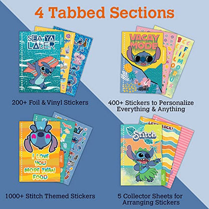 Fashion Angels Disney Stitch Sticker Book, Includes 1,000+ Stickers & Collector Pages, Disney Lilo and Stitch Stickers, Ideal for Accessorizing Kids Notebooks & More | Includes 1,000+ Stickers & Collector Pages, Ideal for Accessorizing Kids Notebooks & Mo