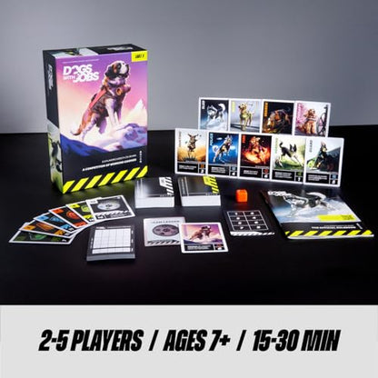 Dogs With Jobs – Drafting Card Game for 2–5 Players – Recruit Working Dogs, Tackle Jobs & Outscore Rivals – 15–30 Minutes for Gamers and Families – Ages 7+ - Lab 380