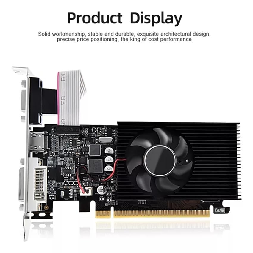 XUANMO GT 730 Low Profile PC 4GB Graphics Card DDR3 DirectX 11 128 Bit, VGA/DVI-D/HDMI, PCI Express 2.0 x 16, Nvidia Video Card, Computer GPU - color: GT730 4GB