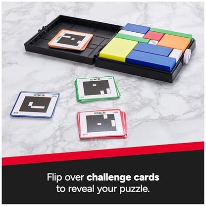 Rubik’s Cube, Gridlock Game, The Problem-Solving Puzzle Game Based on The Iconic Rubik’s Cube, Problem-Solving Brain Teaser, Classic Color-Matching Puzzle, 1 or More Players, for Ages 7 & Up