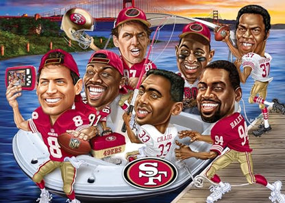 MasterPieces 500 Piece Sports Jigsaw Puzzle for Adults - NFL San Francisco 49ers All-Time Greats - 15x21 - style: San Francisco 49ers