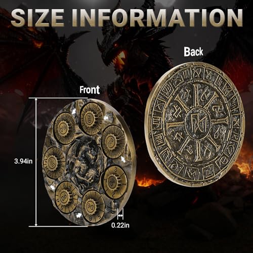 Spinner DND Dice,Metal D&D Dice Set with Gift Box for Role Playing Games | Ideal Present For Gamers DM,Solid Metal Material, Heavy Hand Feel, Wear-Resistant And Long Service Life,Ancient Gold - color: Ancient Gold
