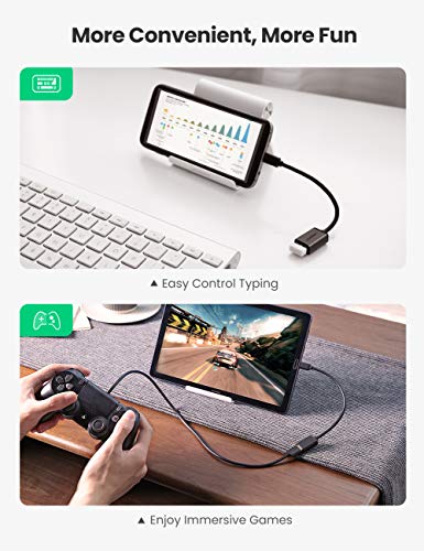 UGREEN 2 Pack On The Go Adapter Micro USB to USB OTG Cable for Samsung S7 S6 Edge S4 S3 LG G4 DJI Spark Mavic Remote Controller Android Tablets Black