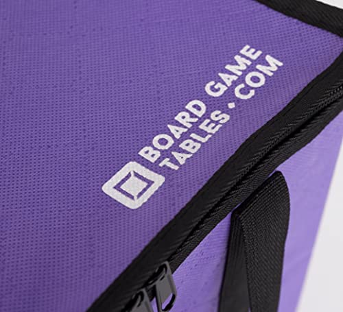 Allplay Lightweight Board Game Bag, Purple | Dual Layer Non-Woven Fabric, Carrying Handle, Zippered Lid, Water Resistant - color: Purple