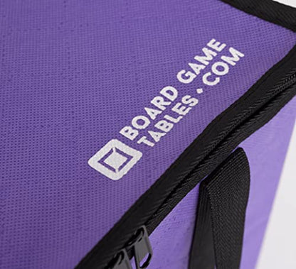 Allplay Lightweight Board Game Bag, Purple | Dual Layer Non-Woven Fabric, Carrying Handle, Zippered Lid, Water Resistant - color: Purple