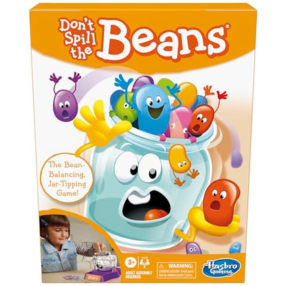 Hasbro Gaming Don't Spill The Beans Game for Kids, Easy and Fun Balancing Game for Children Ages 3 and Up, Easter Gifts for Boys and Girls, Preschool Games for 2 Players, Kids Board Games - size: 7.875 x 2.5 x 10.5 inches