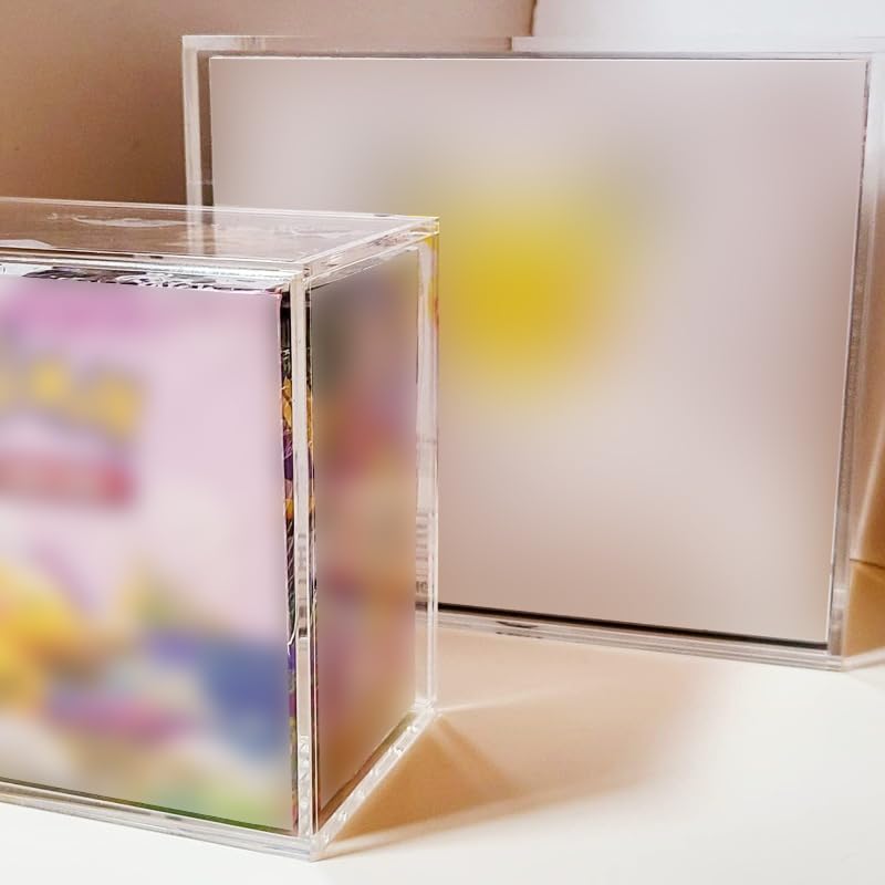 EVORETRO ETB Acrylic Case Protector for Pokemon, Sliding-Lid Design | 1 Pack | 4.0mm Thick | UV-Resistant & Acid-Free | Stackable | Clear | Scratch-Resistant | Not for Booster Box, UPC, SPC - style: ETB Lid (1)