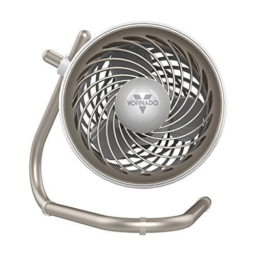 Vornado Pivot Personal Air Circulator Fan, 6-inch, Quiet Portable Travel Fan, 3 Speeds, Champagne - color: Champagne