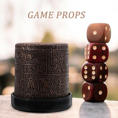 1set Party Dice Cup with Base Plastic Shaker for Table Games Compact and Lightweight Dice Storage for Indoor and Outdoor Activities