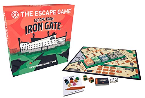 The Escape Game: Escape from Iron Gate - The Puzzle Completing, Drawing, Acting and Trading Prison Break Party Game by Pressman, Multi Color