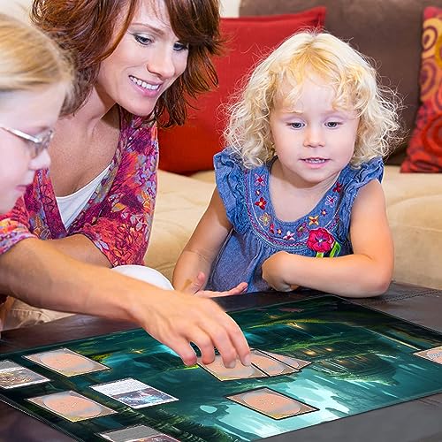Playmat 24" x 14" Game Mats for MTG/TCG Cards, Commander Deck Gaming Desk Mat, Fantasy Temple - color: Fantasy Temple, size: 24"X14"