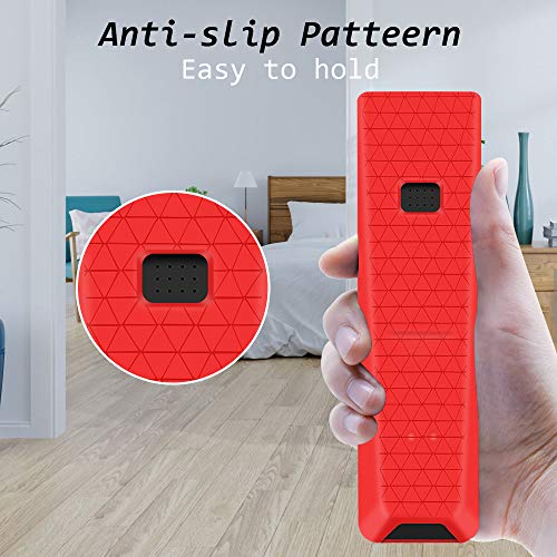 Silicone Protective Case for XFinity Comcast XR15 Voice Control Remote, Remote Case Holder Skin Protector Sleeve, Thicken Layer Shockproof Bumper Battery Cover - Red - color: Red