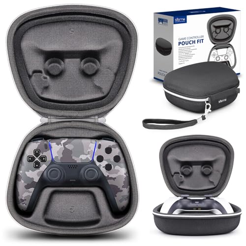 Carry Case Compatible with PS5 DualSense Wireless Controller, PlayStation 5 Controller Holder Travel Safekeeping Protective Case Storage Bag - color: Black