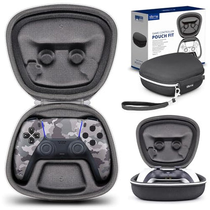 Carry Case Compatible with PS5 DualSense Wireless Controller, PlayStation 5 Controller Holder Travel Safekeeping Protective Case Storage Bag - color: Black