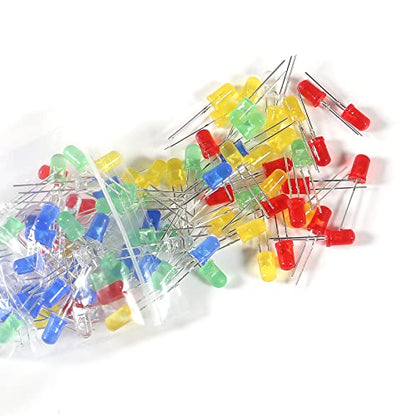 480pcs 37 Values Electronics Component Fun Kit with Power Supply Module, Jumper Wire, 830 tie-Points Breadboard, Precision Potentiometer, Resistor