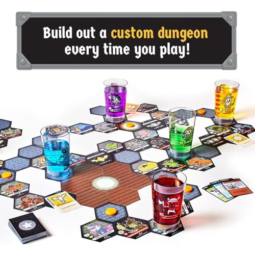 Rollacrit Heroes of Barcadia Board Game – Battle Monsters and Gain Loot with the Liquid Life System