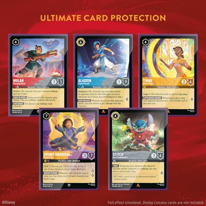 Ravensburger Disney Lorcana TCG Card Sleeves Featuring Mickey Mouse - Wayward Sorcerer | 65 Protective Sleeves for TCG Decks | Ages 8+