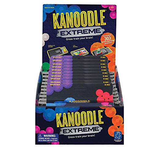 Educational Insights Kanoodle Extreme (Pack of 10) - 3D Brain Teaser Puzzles, Single Player Brain Game, Handheld Travel Games for Kids, Logic Puzzle Games and Gifts for Kids, Teens & Adults Ages 8+ - style: Party Pack of 10