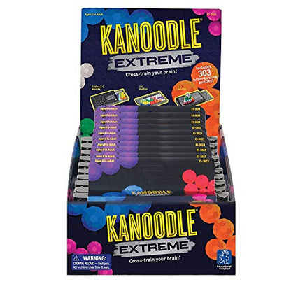 Educational Insights Kanoodle Extreme (Pack of 10) - 3D Brain Teaser Puzzles, Single Player Brain Game, Handheld Travel Games for Kids, Logic Puzzle Games and Gifts for Kids, Teens & Adults Ages 8+ - style: Party Pack of 10