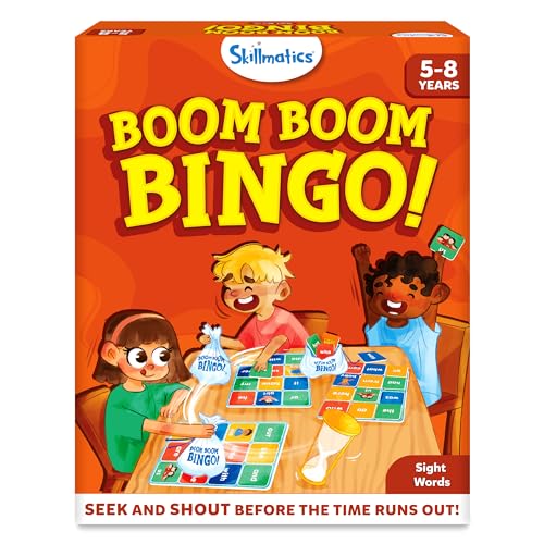Skillmatics Bingo Preschool Board Game - Sight Words, Fun & Fast Matching Bingo Game, Gifts for Boys & Girls Ages 5 to 8 - style: Sight Words