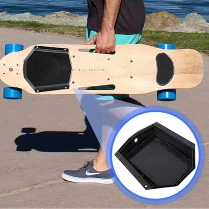 Joyzan Skateboard Battery Box, Electric Separated Ebike Battery Case | Charge Port Single Drive 4 Wheel Longboard Controller Hardware Replacement Plastic Scratch Proof Enclosure Outdoor Accessory