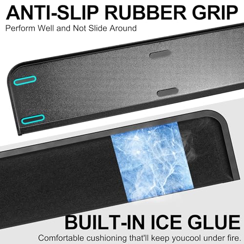 Computer Keyboard Wrist Rest Pad, Ergonomic Soft Memory Foam Wrist Support w/Anti-Slip Rubber Base, Black (Ice silk cloth, 17.48 in*3.54 in*1.1 in) - size: 17.48 in*3.54 in*1.1 in, style: Ice silk cloth