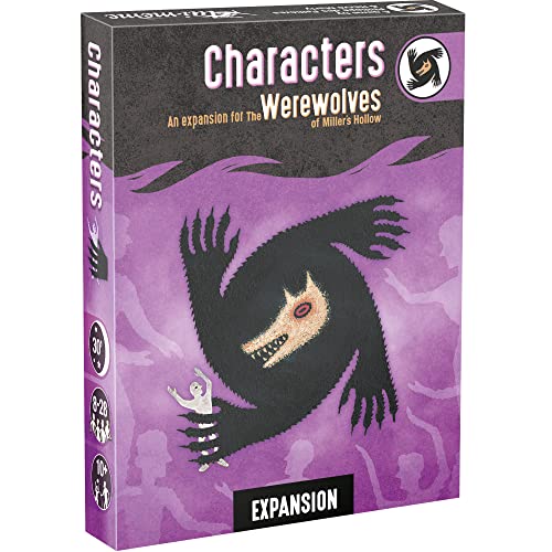 The Werewolves of Miller's Hollow Characters Expansion - New Roles & Game-Changing Abilities! Social Deduction Party Game for Kids & Adults, Ages 10+, 8-28 Players, 30 Min Playtime, Made by Zygomatic
