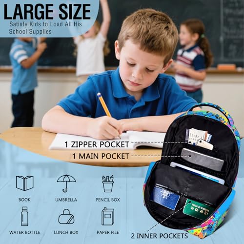 Kids Soccer Backpack For Boys Sports Soccer School Backpack For Boys Children Elementary Middle School Backpacks Ball Bookbag Travel Back Pack - color: Soccer