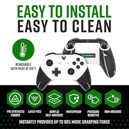 Dragon Grips Xbox Controller Grips - Ultra Thin 0.5mm Anti-Slip Textured Rubber Grip Accessory for Xbox One & Elite Controllers - Full Coverage for Triggers, D-Pad, Top Buttons, Made in USA, Pack of 1 - size: 1 Sheet Per Pack