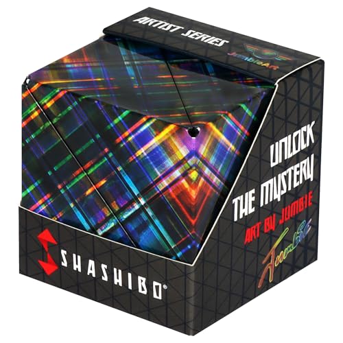 Shashibo DODECA Magnetic Puzzle Cube, Sensory Fidget Toy for Adults & Kids, Stress Relief Fidget Toy for All Ages, Cool Fidget Toys for Desk, Shape Shifting Box, 100+ Possible Shapes - color: Disco Plaid, size: DODECA