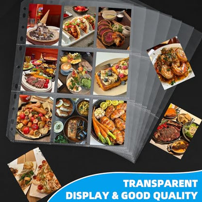 300 Pack 9 Pocket Card Sleeves Binder Sheets，Holds 5400 Cards, Clear Trading Card Sleeve Pages Protector for Trading Card Binder Sleeves Fit for Baseball,Football,Game,Business Cards - size: 300 pack