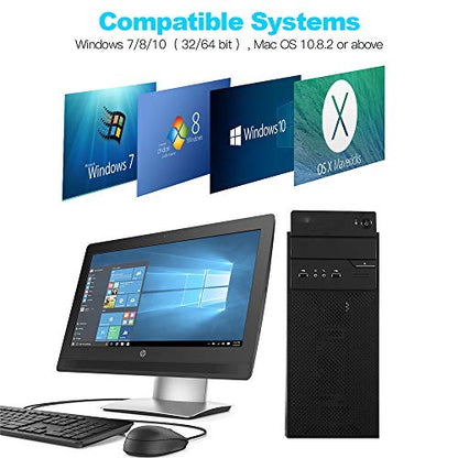 PCIE USB 3.0 Expansion Card 7 Ports (5X Type-A and 2 USB C) PCIe Card | Super Speed PCI Express USB 3.0 Hub Controller Adapter, PCIe USB Expansion Card for Windows 11/10/8/7/XP and MAC OS/Linux