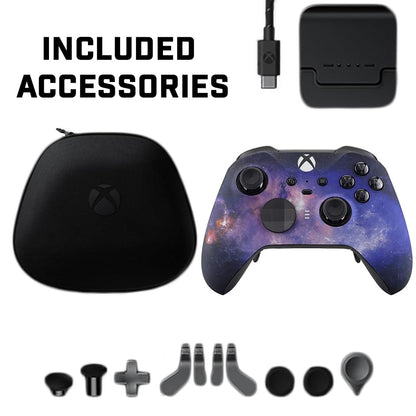 Custom Controllerzz Elite Series 2 Controller Compatible With Xbox One, Xbox Series S and Xbox Series X (Galaxy) - color: Galaxy