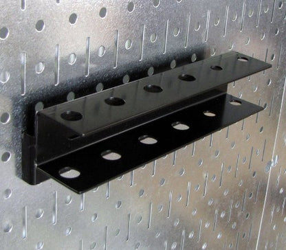 Wall Control Screwdriver Holder Bracket Slotted Metal Pegboard Accessory Slotted Tool Board - Black - color: Black, size: 8in x 2in x 2in