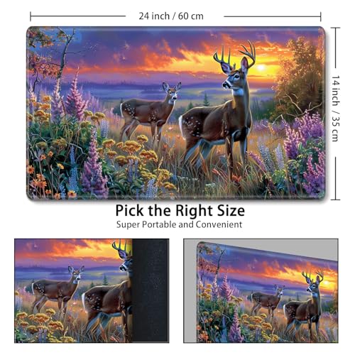 MTG Playmat,Game Play Mat for MTG TCG 24 x 14 inches Cards Game Playmats,Trading Card Game Stitched Play Mats Commander Deck Gaming Desk Mat Card Gameplay Mats,Elk Lavender - color: Elk Lavender, size: NO Zone
