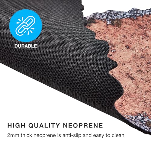 Stratagem Dirt Paths Neoprene Tabletop Wargaming Scenery - Miniatures Game Road Terrain for RPGs, Modular Strategy Battlemat