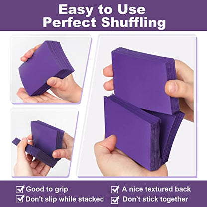 Purple Card Sleeves 200 Pack Compatible with MTG Card Sleeves Sturdy | Matte Back Finish, Perfect Shuffling - Protect All Your Trading Cards Collectible Cards, Never Tear - color: Purple, size: 200 pack Card Sleeves