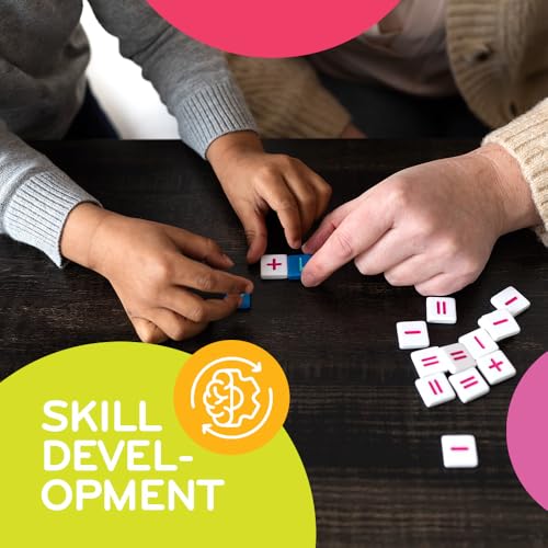 Mobi Kids Educational Math Game - Addition, Subtraction, Multiplication & Division in a Crossword Grid & Numerical Function Tiles, Learning Math Games Kids - for Children Ages 4-8 - style: Mobi Kids