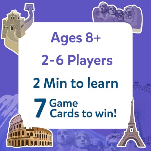 Skillmatics Guess in 10 Legendary Landmarks, Educational Travel Toys for Boys, Girls, and Kids Who Love Card Games, Board Games, Geography and History, Trivia, Gifts for Ages 8, 9, 10 and Up - style: 5. Landmarks