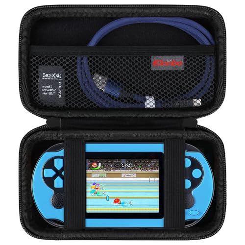 Elonbo Carrying Case for TaddToy/WELLST·G/Beijue/FAMILY POCKET/CCTU/X- JOYKIDS/GREENCREEK/Beico/KAVOYI/GuaiyeyeAP/TEBIYOU Handheld Game Console, Portable Electronic Gaming Player Bag, Black - color: Black