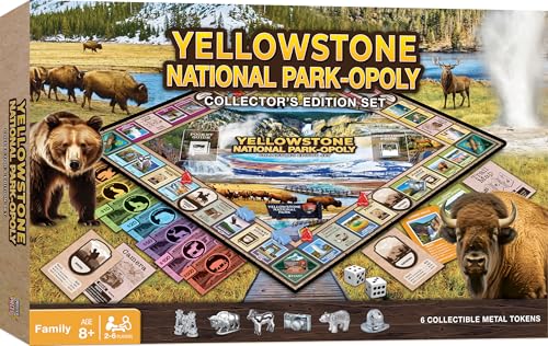 MasterPieces Opoly Board Games - Yellowstone Opoly - Officially Licensed Board Games for Adults, Kids, & Family - color: Yellowstone