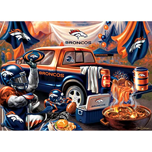 MasterPieces - 1000 Piece Jigsaw Puzzle, NFL Denver Broncos, Fun for Adults and Family, Non-Glare Finish, 19.25"x26.75" - style: Denver Broncos