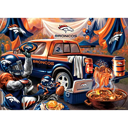 MasterPieces - 1000 Piece Jigsaw Puzzle, NFL Denver Broncos, Fun for Adults and Family, Non-Glare Finish, 19.25"x26.75" - style: Denver Broncos