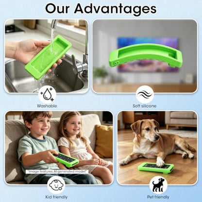 Case for Bose Solo 5 10 15 Series ii TV Remote,Silicone Cover for Bose Solo Cinemate Series II IIGS 1SR 10&15 Remote Controller Skin Protective Universal Replacement Sleeve Glow in The Dark-Glow Green - color: Glow Green