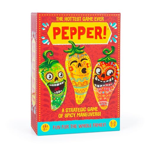 Pepper! Card Game – Fun Family & Party Game for Kids & Adults, Ages 8+, 2–8 Players, 30-Minute Gameplay, Easy to Learn Spicy Strategy Game