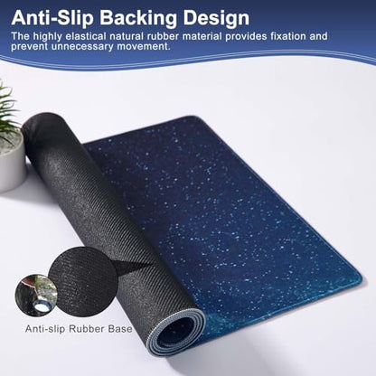 Mouse Pad Gaming XXL 31.5” x 15.75”,Galaxy Mouse Pad, Keyboard and Mouse Mat, Computer Desk Pad, Spill-Proof Surface and Anti-Skid Base 80 x 40cm | DOBAOJIA Gaming Mouse Pad, 80 x 40 cm, Office Computer Mat, Anti-Overflow Surface and Non-Slip Base - color
