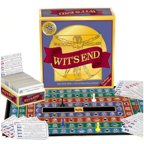 Wit's End — A Smart, Mind-Bending Trivia & Brain Teaser Game that Will Challenge Your Wits & Knowledge — Adult & Family Night Fun