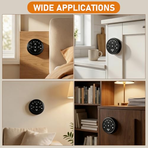 Surface Mount Bracket Station Wall Mount Holder for Hunter Douglas PowerView Remote Control Generation 2 (Black) - color: Black