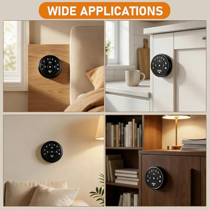 Surface Mount Bracket Station Wall Mount Holder for Hunter Douglas PowerView Remote Control Generation 2 (Black) - color: Black